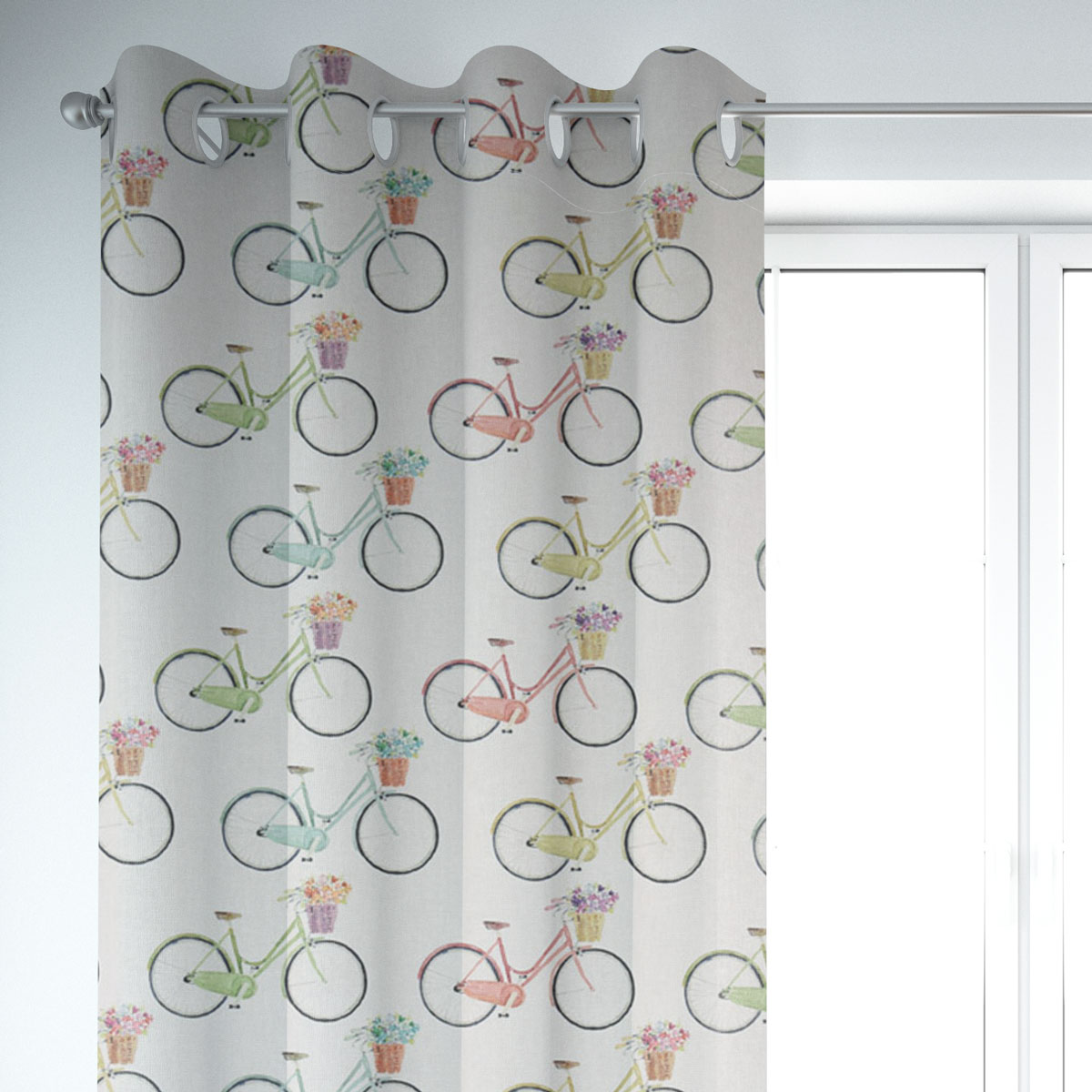 Clarke & Clarke DekostoffDigitaldruck Fahrrad multi 138cm