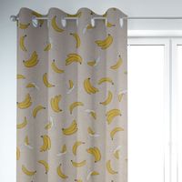 Dekostoff Halbpanama Leinenlook Bananen natur gelb 1.40m Breite