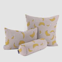 Dekostoff Halbpanama Leinenlook Bananen natur gelb 1.40m Breite