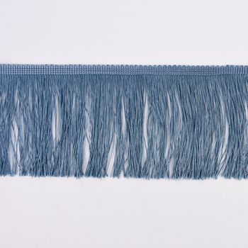 Fransenband Meterware jeansblau Breite: 10cm