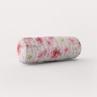 Dekostoff Digitaldruck Blumen Blüten Streifen rosa weiß 1.40m