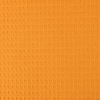 Bekleidungsstoff Waffelpique Baumwolle uni ocker gelb 1.45m Breite