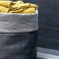 Kunstleder Lederimitat Flechtmuster gold metallic 1.4m Breite