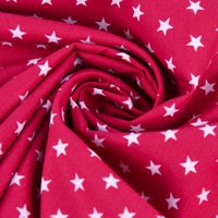 Baumwollstoff Sterne ca. 1x1cm cerise pink weiß 1.40m Breite