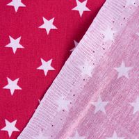 Baumwollstoff Sterne ca. 1x1cm cerise pink weiß 1.40m Breite