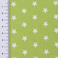 Baumwollstoff Sterne ca. 1x1cm lime grün weiß 1.40m Breite