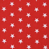 Baumwollstoff Sterne ca. 1x1cm rot weiß 1.40m Breite