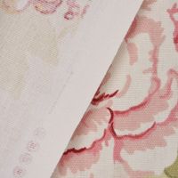 Clarke & Clarke DekostoffBlumen Rosen beige grün rot 137cm