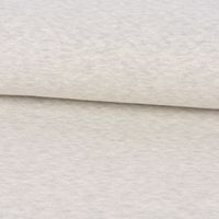 Sweatstoff Steppstoff Steppsweat einfarbig creme grau meliert 1,5m Breite