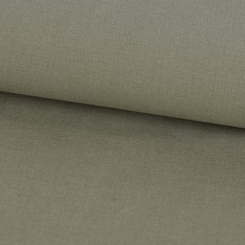 Bekleidungsstoff Sorona Leinen Stretch einfarbig grün 1.34m Breite
