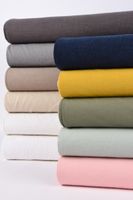 Bekleidungsstoff Sorona Leinen Stretch einfarbig grün 1.34m Breite