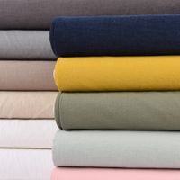 Bekleidungsstoff Sorona Leinen Stretch einfarbig grün 1.34m Breite