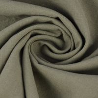Bekleidungsstoff Sorona Leinen Stretch einfarbig grün 1.34m Breite