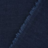 Bekleidungsstoff Sorona Leinen Stretch uni dunkelblau 1.34m Breite