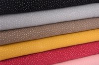 Bekleidungsstoff Double Gauze Windelstoff Punkte grau weiß 1.30m