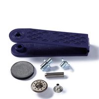 Prym Jeans Druckknöpfe Sterne offen Messing Ø17mm altmessing-mattweißfarben 6 Stück