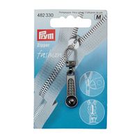 Prym Fashion Zipper Kugel Metall stahlfarbig