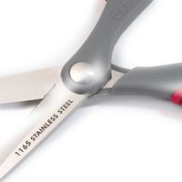 Prym HOBBY Nähschere rot grau 16.5cm