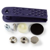 Prym Druckknöpfe Yacht & Caravan Messing Ø15mm silberfarbig 10 Stück