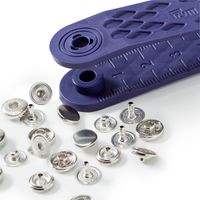 Prym Druckknöpfe Mini Messing Ø8mm silberfarbig 10 Stück