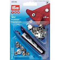 Prym Druckknöpfe Mini Messing Ø8mm silberfarbig 10 Stück