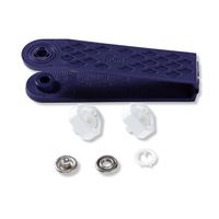Prym Jersey Druckknöpfe Zackenring offen Messing Ø10mm weiß 10 Stück