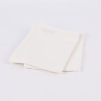 SCHÖNER LEBEN. Geschirrtuch 2er Set Bio Ramie Leinenoptik einfarbig cremeweiß 40x70cm
