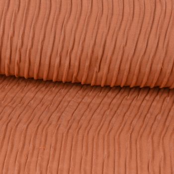 Schöner Wohnen Dekostoff Doppelgewebe Run Linien terracotta 126cm