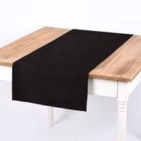 Dekostoff Gardinenstoff Bio Ramie Leinenoptik uni schwarz vorgew. 1.4m