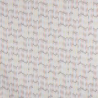 Dekostoffgeometrisch Stäbchen beige blau gelb orange grau 138cm