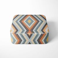 Clarke & Clarke Dekostoffgeometrisch Ethno Raute creme bunt 138cm