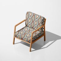 Clarke & Clarke Dekostoffgeometrisch Ethno Raute creme bunt 138cm