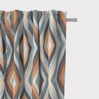 Clarke & Clarke Dekostoffgeometrisch Ethno Raute creme bunt 138cm