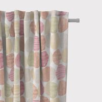 DekostoffBaumwollstoff Stones Steine Kreise weiß rot orange grün 138c
