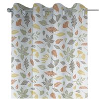 Clarke & Clarke DekostoffBlätter weiß grün gelb braun 138cm