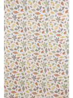Clarke & Clarke DekostoffBlätter weiß grün gelb braun 138cm