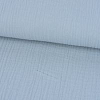 Double Gauze Organic Bio Musselin Windelstoff uni babyblau 1.30m