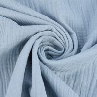 Double Gauze Organic Bio Musselin Windelstoff uni babyblau 1.30m