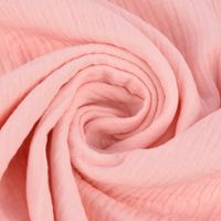 Double Gauze Organic Bio Musselin Windelstoff uni rosa 1.30m Breite