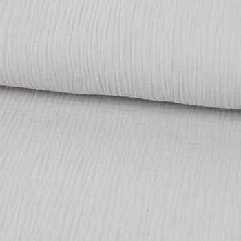 Double Gauze Organic Bio Musselin Windelstoff uni soft grau 1.30m
