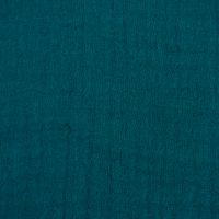 Double Gauze Organic Bio Musselin Windelstoff uni petrol 1.30m Breite
