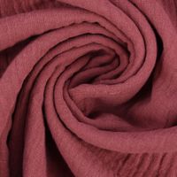 Double Gauze Organic Bio Musselin Windelstoff uni mauve beere 1.30m