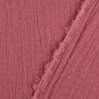 Double Gauze Organic Bio Musselin Windelstoff uni mauve beere 1.30m