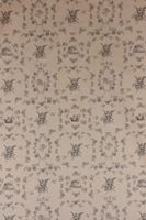 Dekostoff Halbpanama Leinenlook Engel Rosen Vogel natur schwarz 1.40m