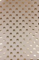 Dekostoff Metallikdruck Engelsflügel natur gold metallic 1.40m