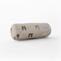 Dekostoff Metallikdruck Engelsflügel natur gold metallic 1.40m