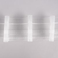 Gardinenband Faltenband 90mm volltransparent 1er Falte 1