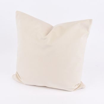Kissenhülle Duval Samtoptik creme 50x50cm