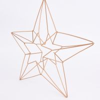 Creativ Company Anhänger Stern aus Metall goldfarbig 34x35cm