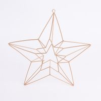Creativ Company Anhänger Stern aus Metall goldfarbig 34x35cm